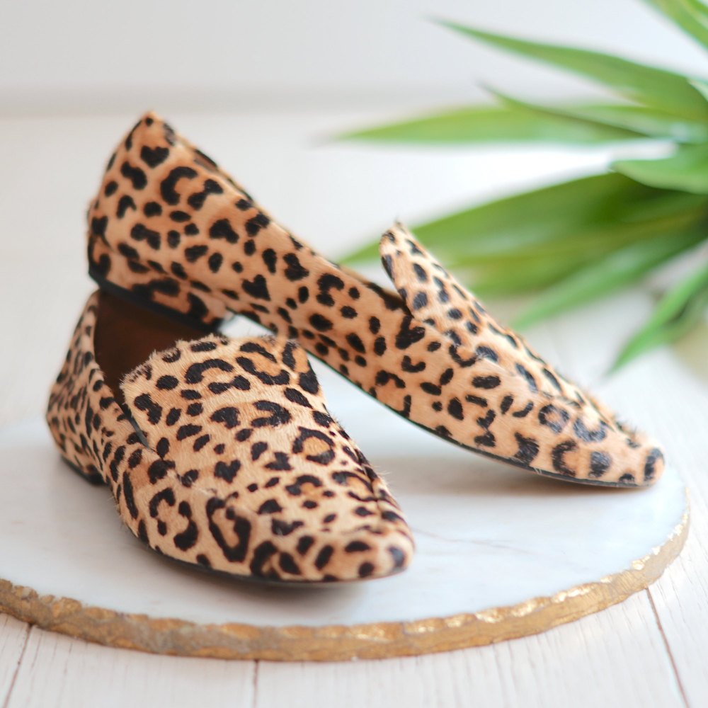 Steve Madden Haylie Leather Loafer in Cheetah Print - size 6